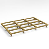 Powersheds 12 x 8ft Pressure Treated Timber Base Kit
