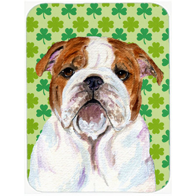 Shamrock Lucky Irish Glass Cutting Board