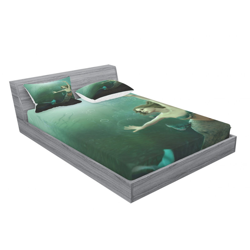 Microfiber Sheet Set, Queen Sheet Set with Fitted Sheet