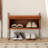 Brown Upholstered Bench