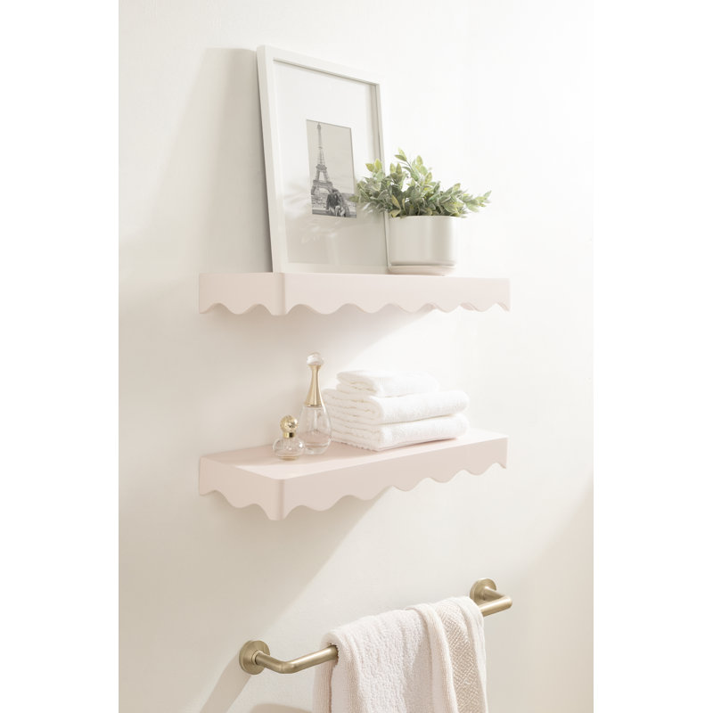 Ensemble de deux tablettes flottantes Maida, Rose