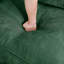 Canapé 2 places avec repose-pieds et repose-pieds mobile, vert chenille, rangement coulissant, conception peu encombrante-598585630