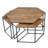 Antora 4-Piece Occasional Table Set in Modern Natural Finish on Solid Wood