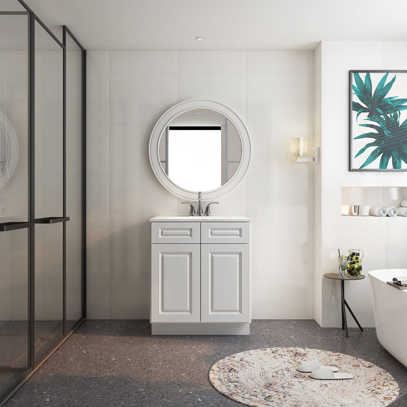 Cozy Design 36'' Single Bathroom Vanity Base Only, Traditional White