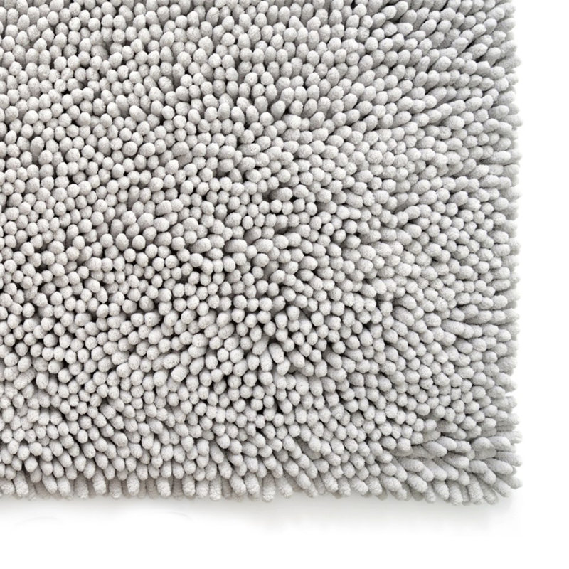 Evyan Non-Slip Bath Rug, 21" W x 34" L, Cream