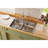 Lustertone 33" L x 21.25" W Double Basin Drop-In Kitchen Sink-9254717