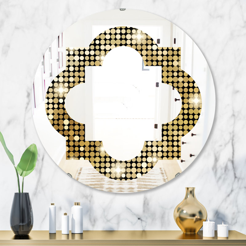 Miroir mural Quatrefoil, H 31,5 po x l po