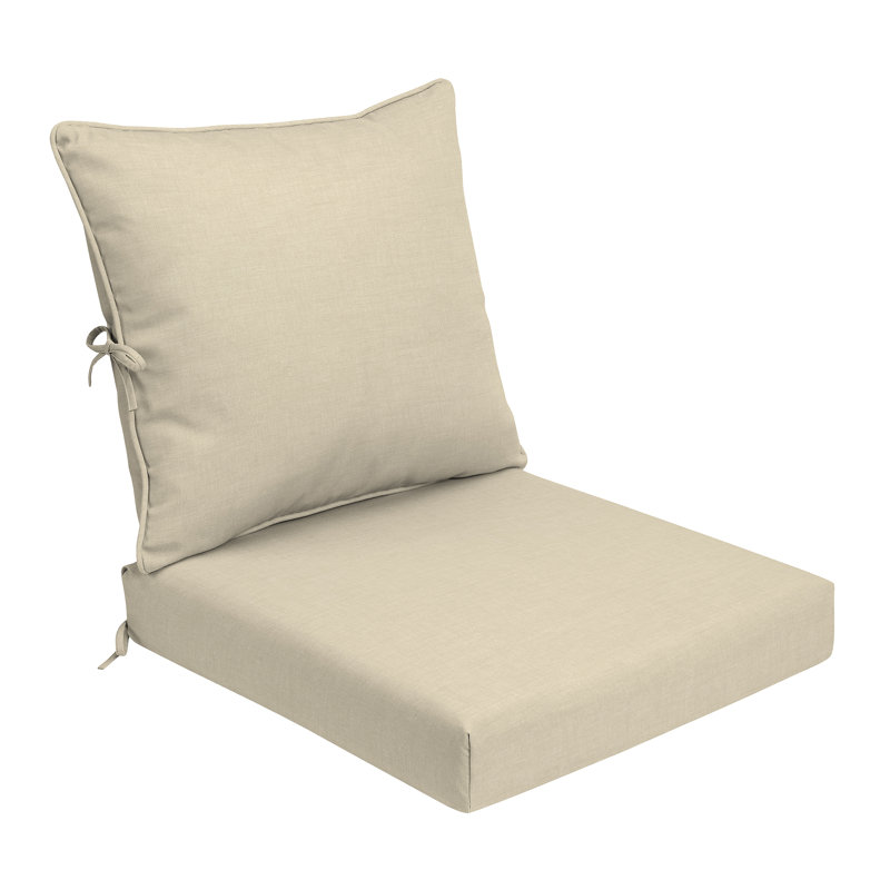 ARDEN Foam Outdoor Deep Seat Cushion Set, 24 x 24, made with ProFoam, Tan Leala