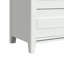 Table de chevet 2 tiroirs avec USB Rosston en blanc