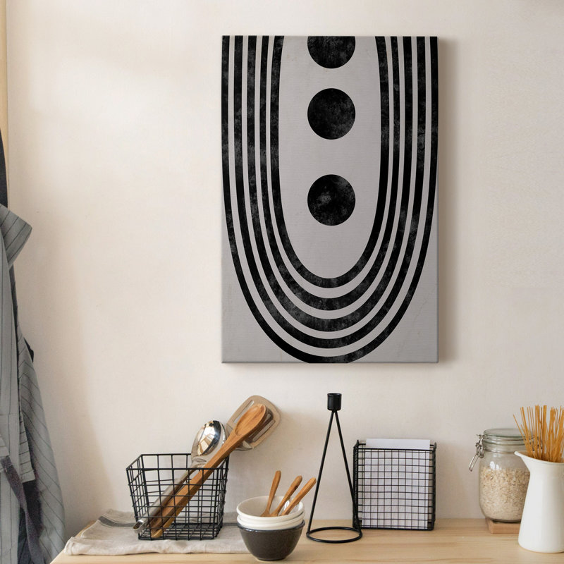 «Tubular Abstract II», toile tendue avec châssis de qualité supérieure - prête à être accrochée, H 36 po x l 24 po x P 1 po