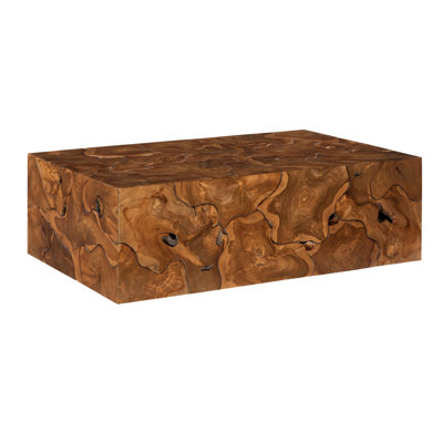 Chunk Teak Slice Coffee Table