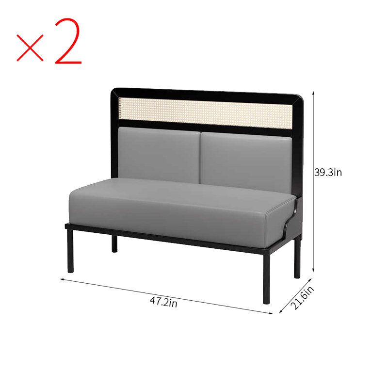 Banc rembourré en similicuir