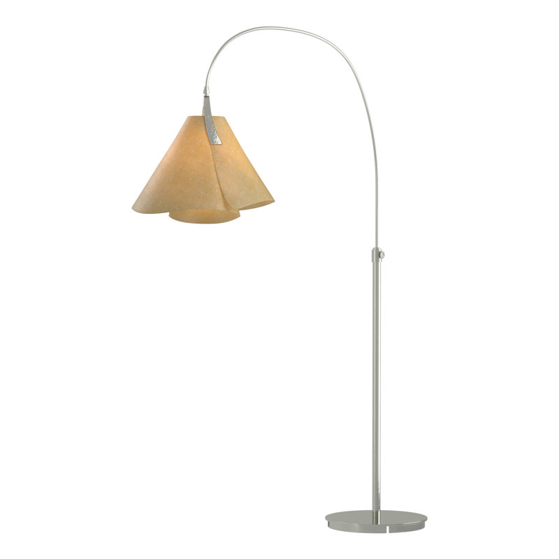 Mobius Arched Floor Lamp, Spun Amber, Sterling