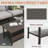 2 Piece Outdoor Patio Set, 70 Inches All-Weather Metal 3-Seat Metal Patio Sofa And Rectangular Coffee Table, With Cushions & Frame-858866053-858866055