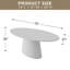 72"×37"W×30"H Oval Wood Pedestal Dining Table-1264005099