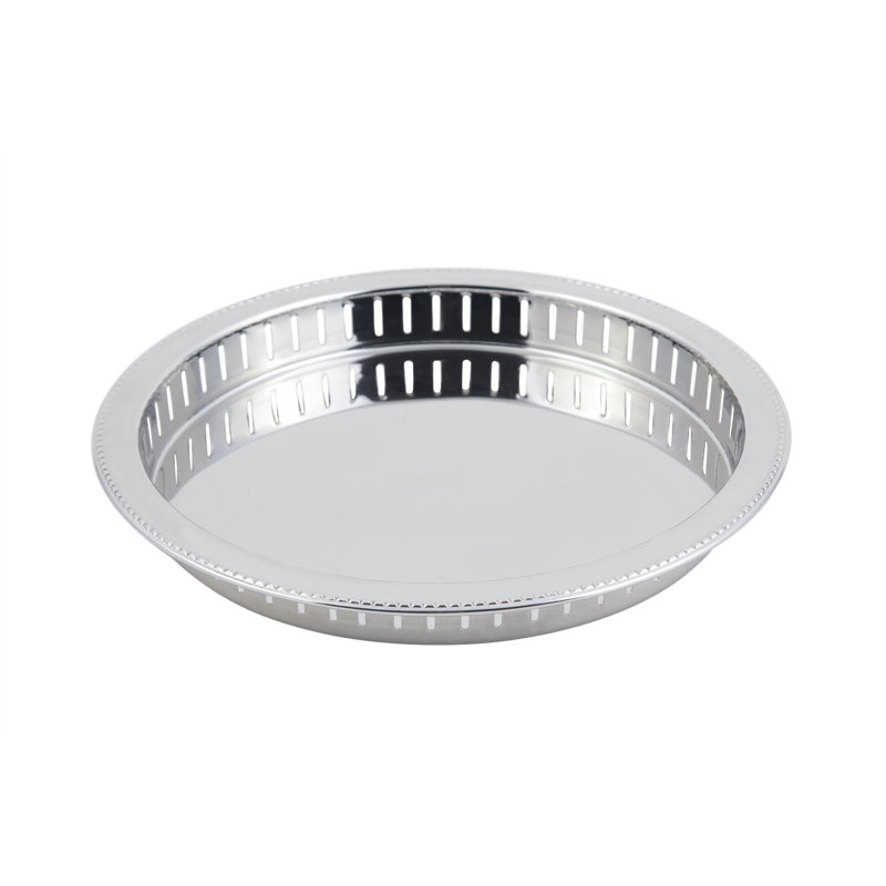 Bon Chef Stainless Steel Platter, 2" H x 11.5" L x 11.5" W