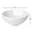 Miligore 11'' White Ceramic Circular Bathroom Sink