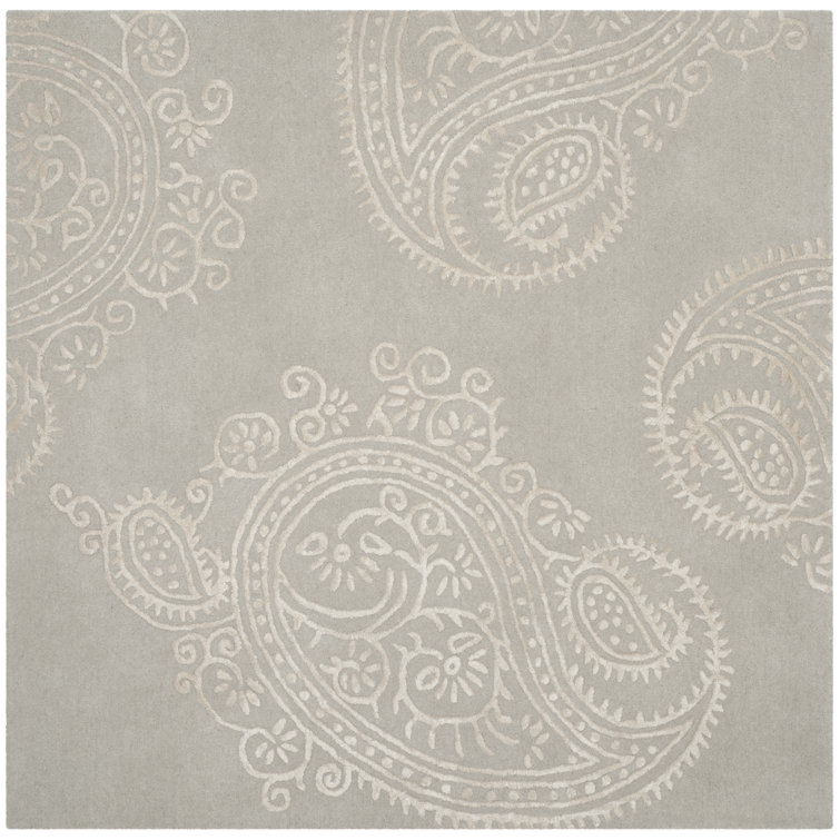 Rudra Hand Tufted Wool, Viscose Paisley Rug