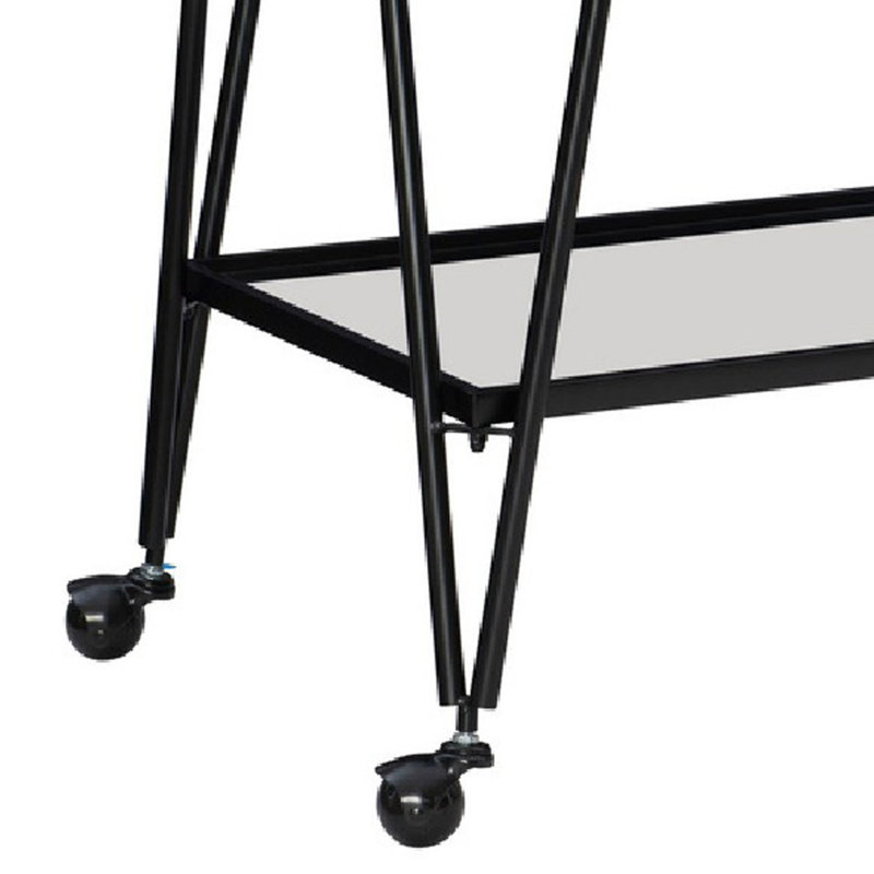 Metal Bar Cart, Black
