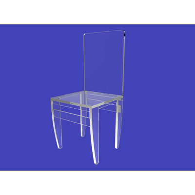 Ensemble de chaises en plexiglas 2 pièces