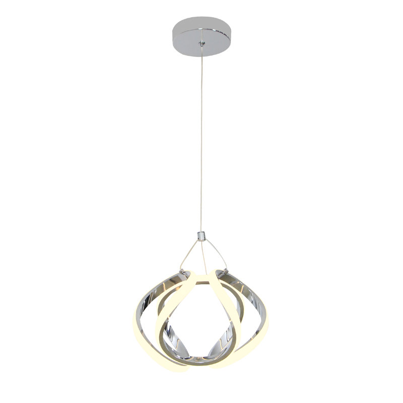 Christela 1 - Light LED Pendant, Polished Chrome