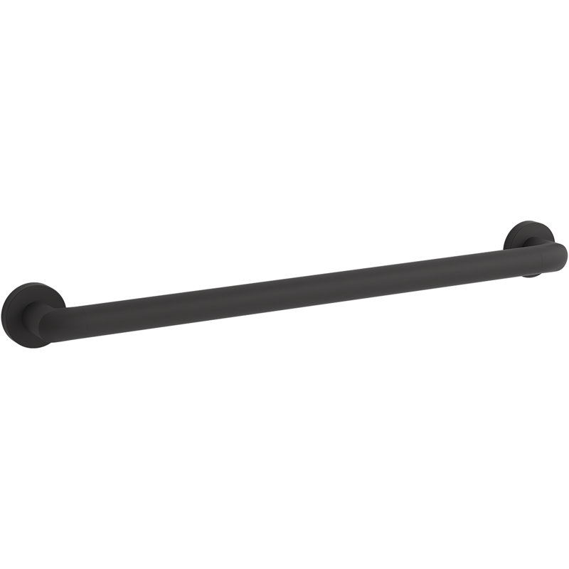 Kumin Grab Bar, Matte Black, 24" W