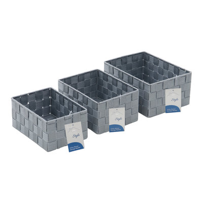 JVL Fabric Decorative Basket