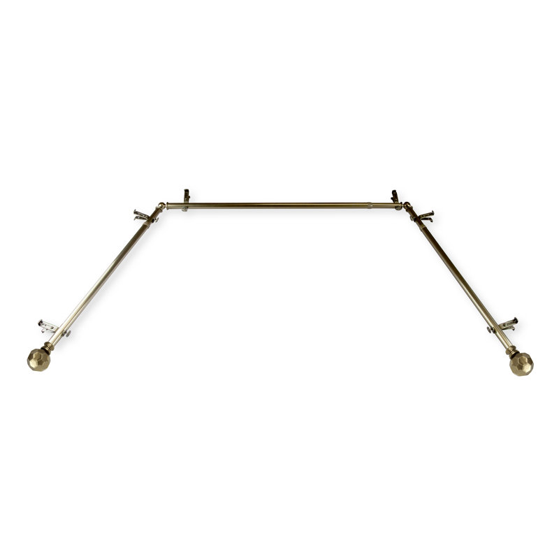 Tringle à rideaux simple Campanella, Laiton antique