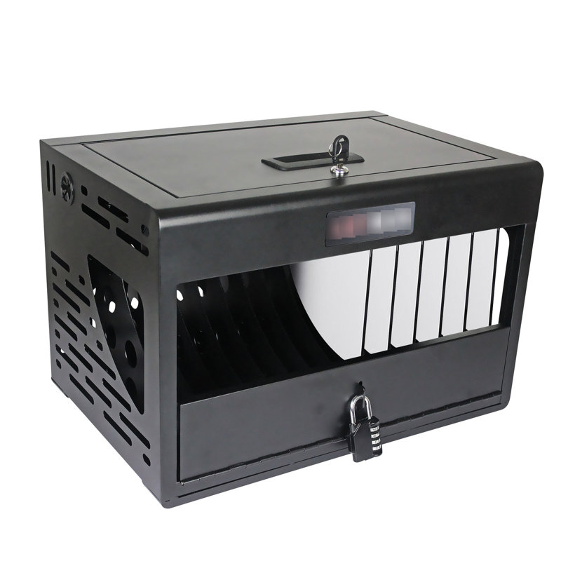 16 Laptop & Tablet Charging Cabinet - Lockable, White, For Classroom, Office, , Stores Charges Diverse Computing Devices 16 Locking Space , With Protected Tablet/laptop Storage