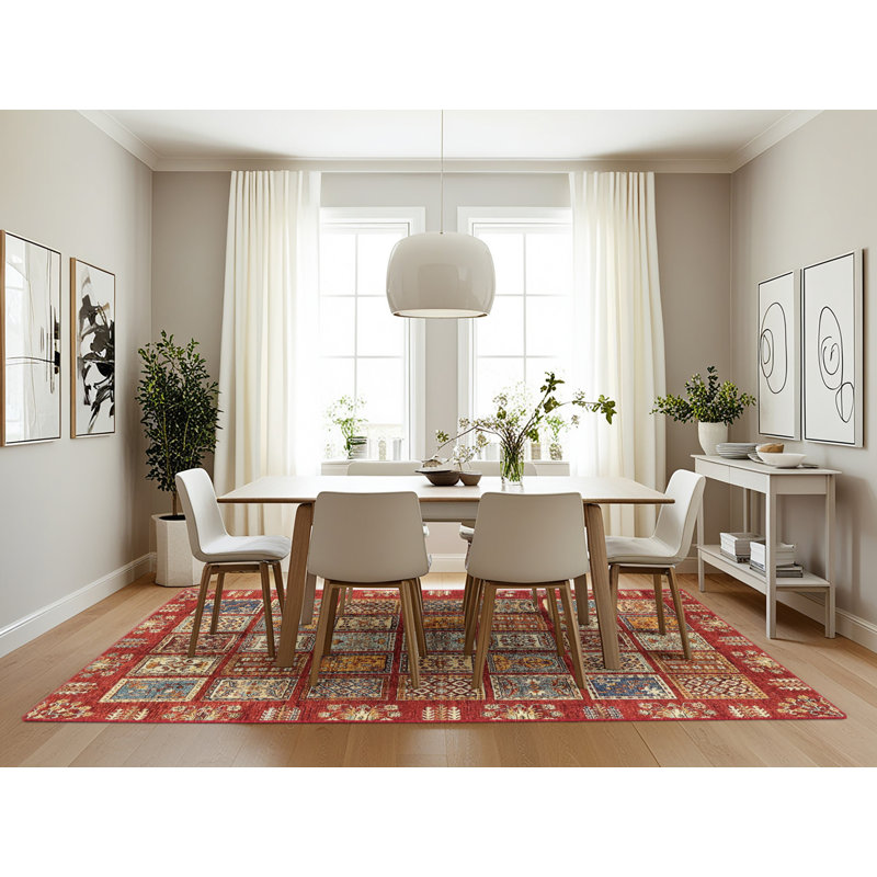 Abstract Indoor Rug, Rectangle 7' x 10'
