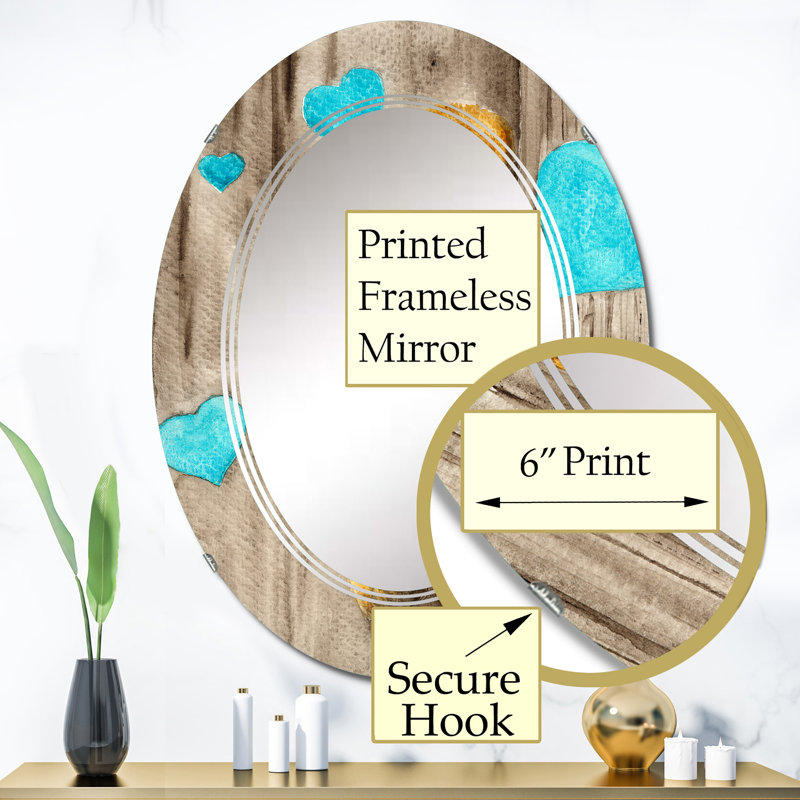 Oval Mirror, 36" x 24"