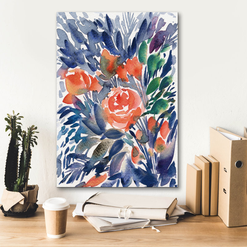Art mural sur toile Epic Graffiti «Wild Blooms» par Kristy riz, H 26 po x l 18 po x P 0,75 po