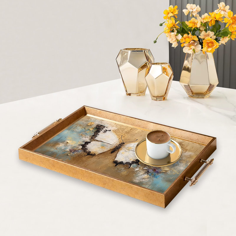 Élégant plateau en verre de 19,7 po x 11,4 po x 1,4 po | Fabrication 100% verre durable | Facile à nettoyer avec un chiffon humide | Idéal pour le service, la présentation décorative et l'organisation | Ajout élégant à la décoration intérieure