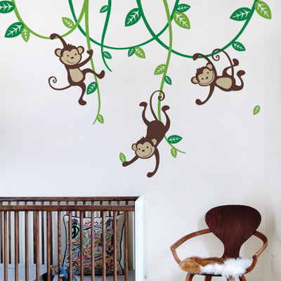 Adhésif décoratif «3 Monkies»