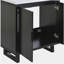 Ensemble de meuble-lavabo de 30 po avec lavabo, armoire combinée, armoire de rangement pour salle de bain et structure en bois massif-120406473