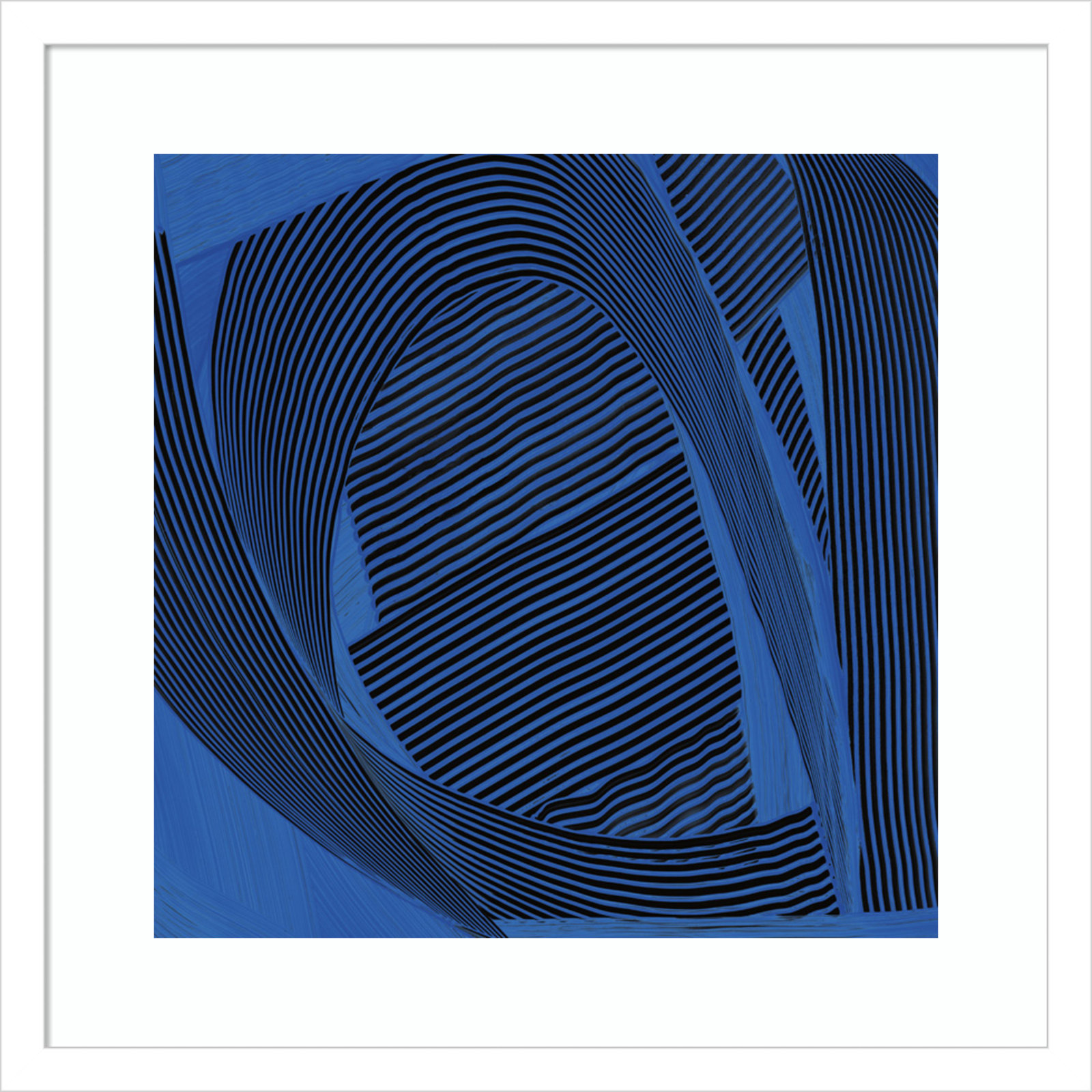 Weaving I by Mike Schick, 19.12" H x 19.12" W x 0.88" D, White Framed Paper
