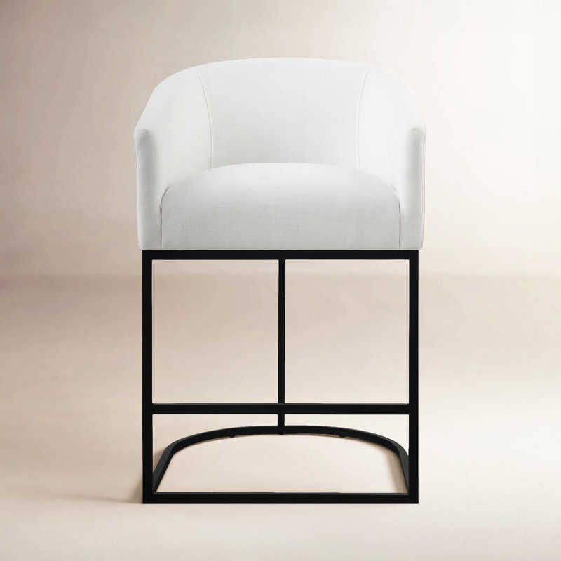 Austri Counter & Bar Stool, Counter Stool (25.6" Seat Height), White