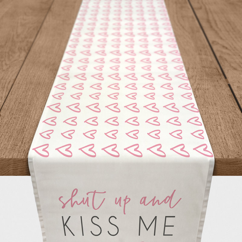 Chemin de table "arrêt et baiser me" Hoquiam, 72 po x 16 po