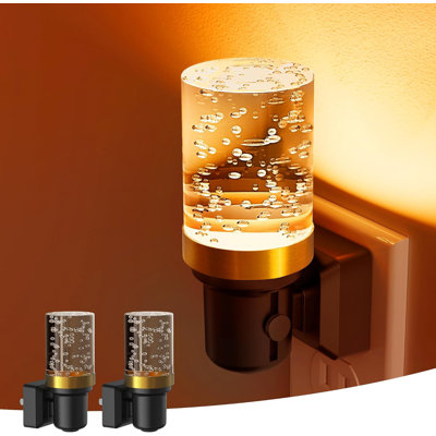 Ensemble de 2 veilleuses à DEL à intensité variable avec lumière automatique réglable 5000K à DEL pour le couloir de la chambre à coucher