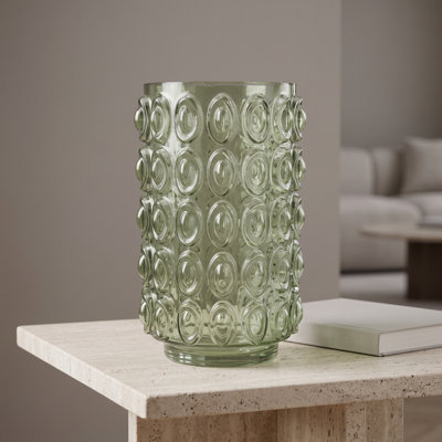 Cochranville Green Glass Table Vase