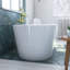 Baignoire autoportante en acrylique blanc L 67 po x H 23 po DreamLine Havana