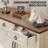 Elenora 35.4'' W Farmhouse Console Table with Storage Shelf, Drawers & Doors