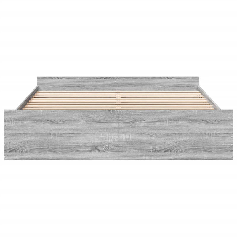 Ousman Bed, UK Super King - DE 180 x 200 cm, Grey Sonoma