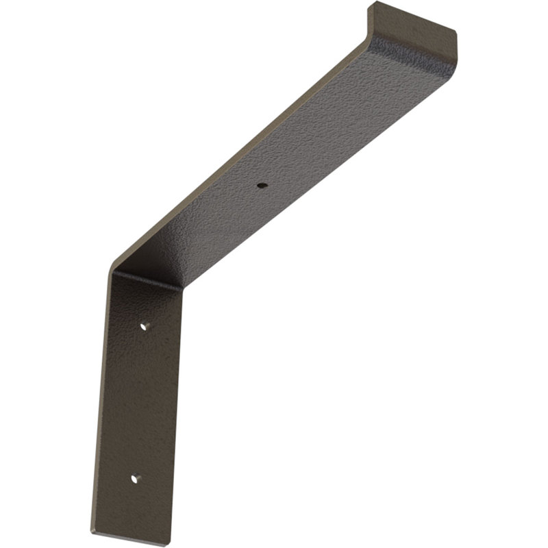 Support de tablette en acier, Bronze foncé martelé, H 7 po x l 2 po x P 12 po