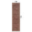 Tapis rouge antidérapant traditionnel en terre cuite lavable à la machine-372037827-372037830