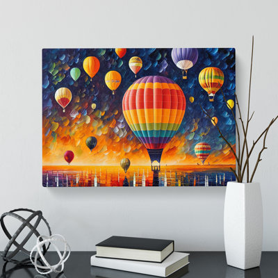Colourful Hot Air Balloons Vol.1 - Wrapped Canvas