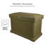 Armoire de rangement horizontale Parcelwirx / boîte de livraison verrouillable avec couvercle à charnière, graphite-109104717