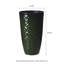 23.75"H Set Of 2 Oversized Eco-Friendly PP And Stone Honeycomb Textured Green Tall Plastic Planter-1826970741