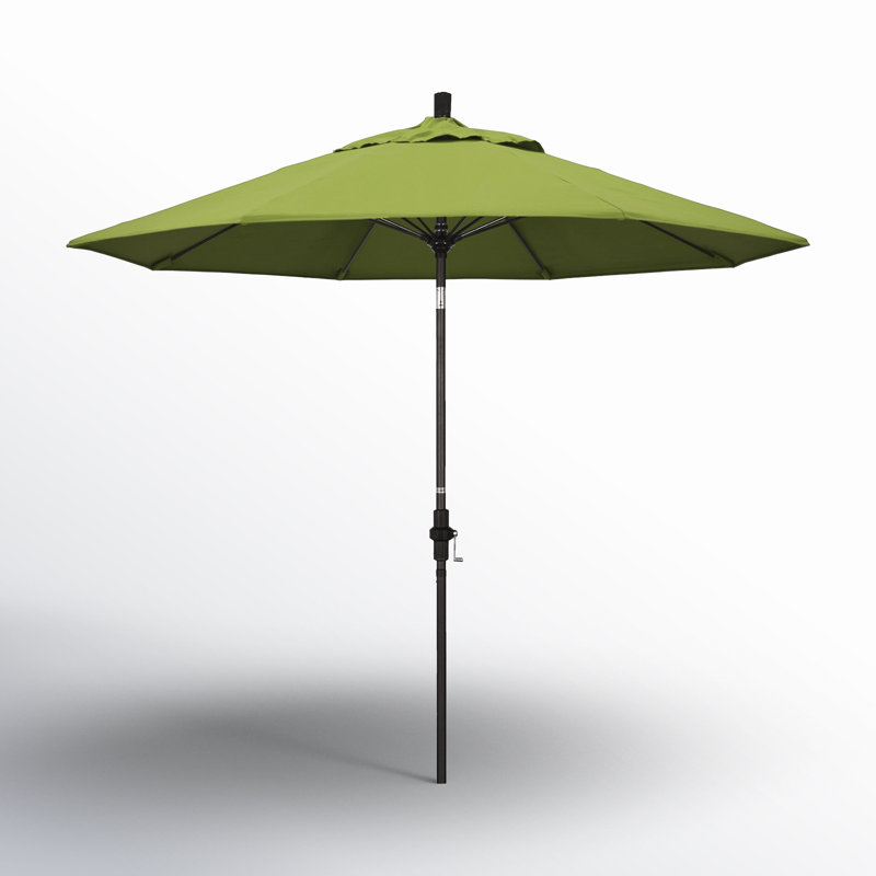 Parasol de marché Sunbrella® 9 pi Roverta, Ara, Brun