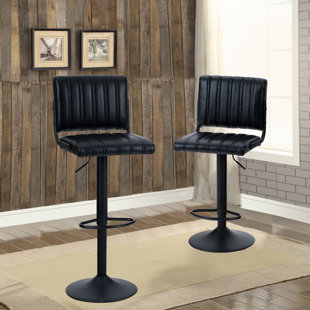 Tabouret pivotant à hauteur réglable (Ensemble de 2)